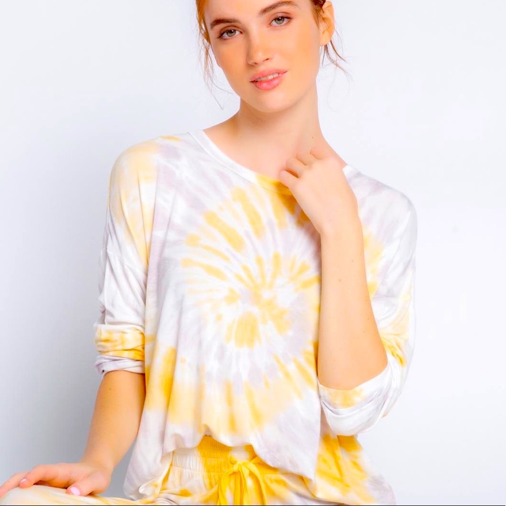 Pj Salvage Sunburst Tie Dye long Sleeve